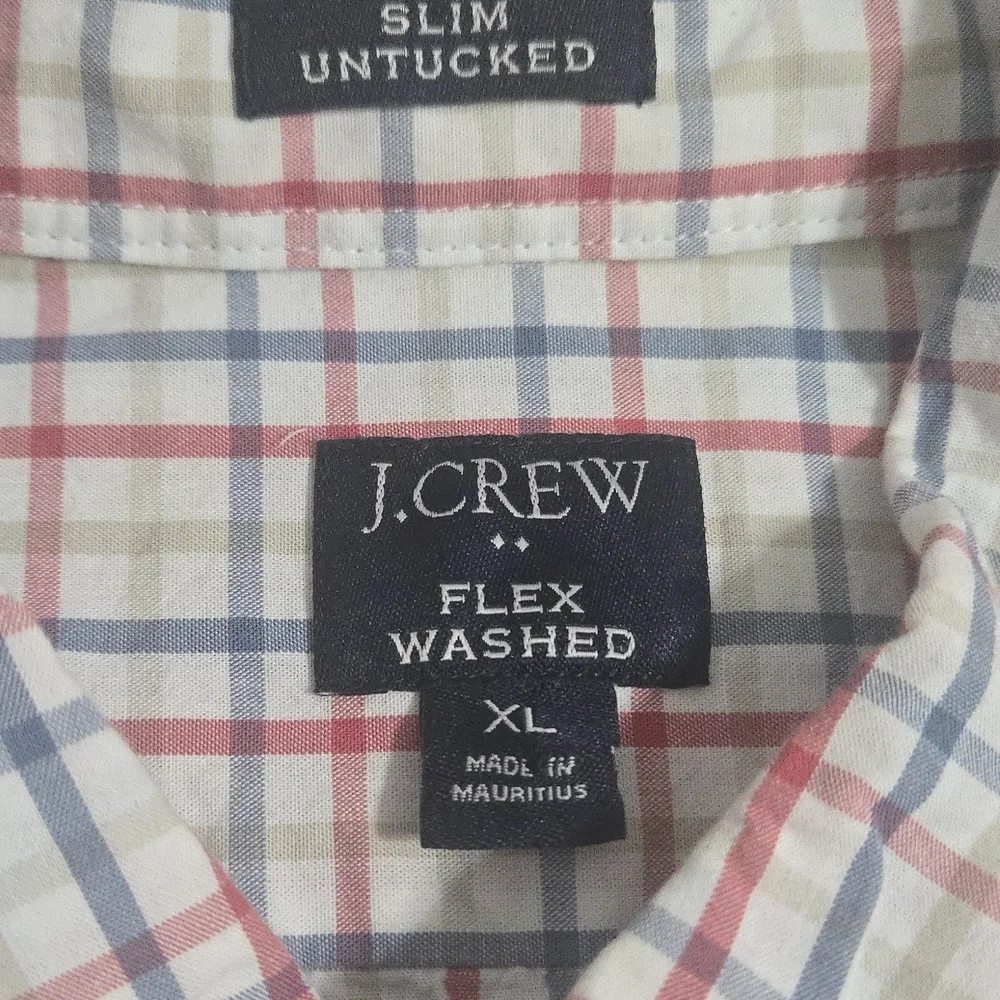 J. Crew Multicolor Plaid Button Down Shirt